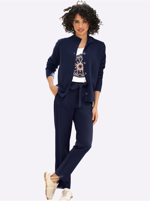 Cardigan Belle Qualité Interlock - Taille Standard - Helline - Kiabi Cardigan Belle Qualité Interlock - Taille Standard - Helline - Kiabi