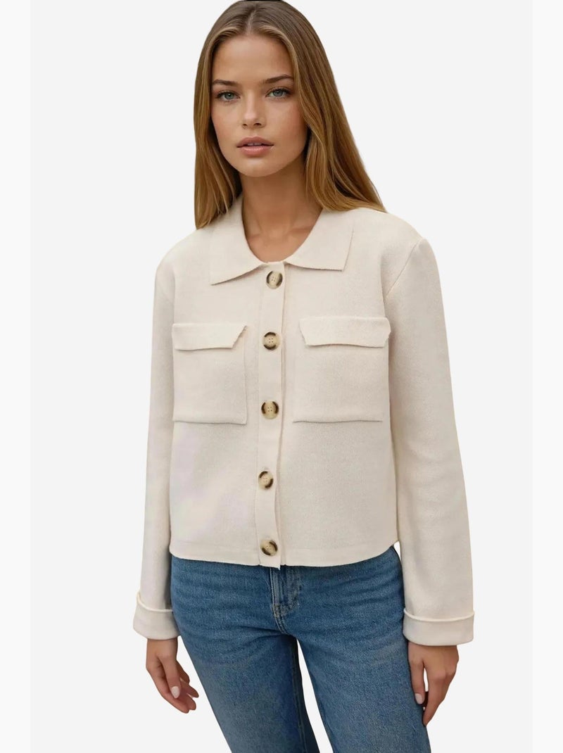 Cardigan betty hiccup Beige argile - Kiabi