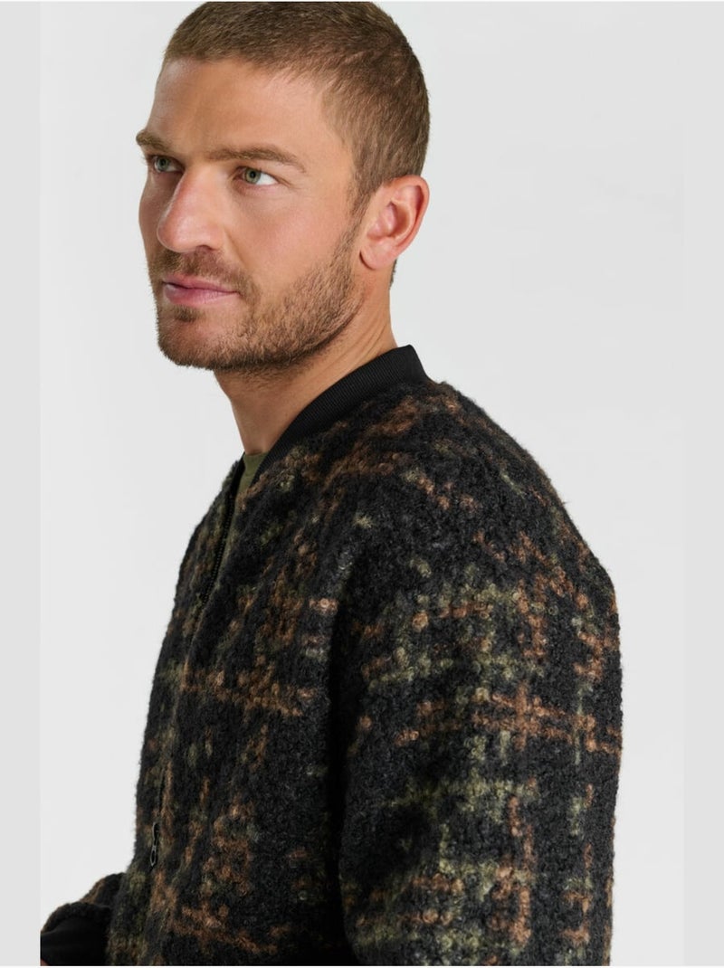 Cardigan bisal 'le temps des cerises' Noir - Kiabi