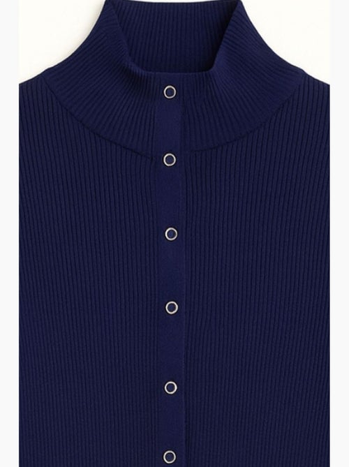 Cardigan boutonné à col cheminée mixray - Kiabi Cardigan boutonné à col cheminée mixray - Kiabi