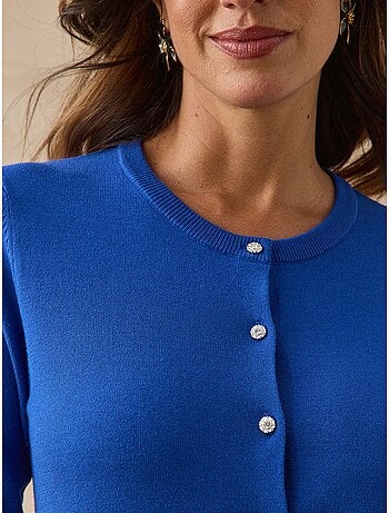 Cardigan boutons-bijoux - daxon