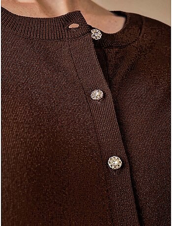 Cardigan boutons-bijoux - daxon