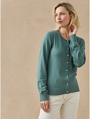 Cardigan boutons-bijoux - daxon