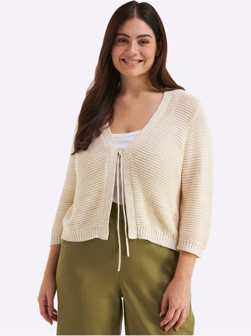 Cardigan Brillance Discrète - Taille Standard - Sheego - Kiabi Cardigan Brillance Discrète - Taille Standard - Sheego - Kiabi