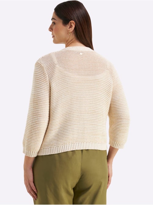 Cardigan Brillance Discrète - Taille Standard - Sheego - Kiabi Cardigan Brillance Discrète - Taille Standard - Sheego - Kiabi