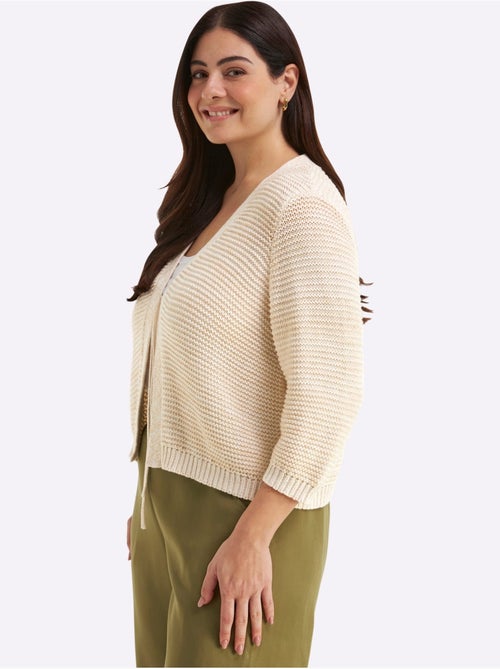 Cardigan Brillance Discrète - Taille Standard - Sheego - Kiabi Cardigan Brillance Discrète - Taille Standard - Sheego - Kiabi
