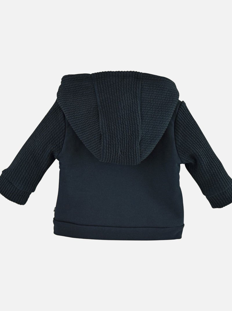 CARDIGAN CAPUCHE DOMITIEN Bleu - Kiabi