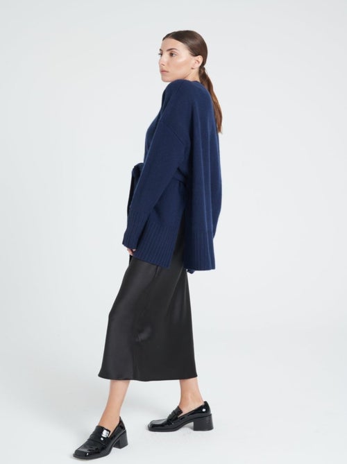 Cardigan ceinturé femme 100% cachemire 8 fils - ZAYA 8 - Kiabi
