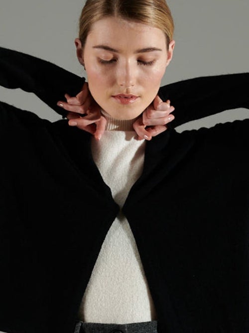 Cardigan col châle femme 100% cachemire - NAMI 2 - Kiabi