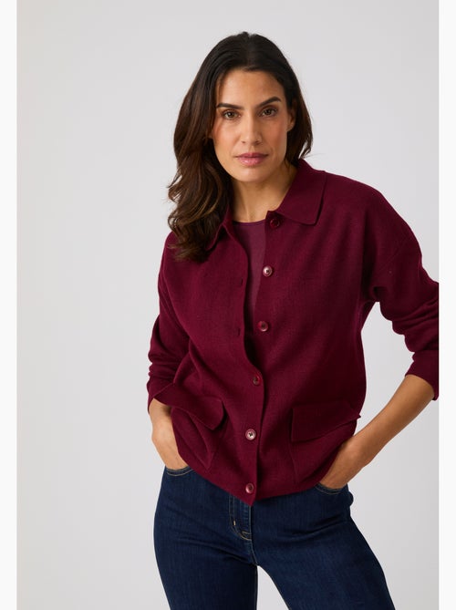 Cardigan col polo Thermolactyl - Damart - Kiabi Cardigan col polo Thermolactyl - Damart - Kiabi