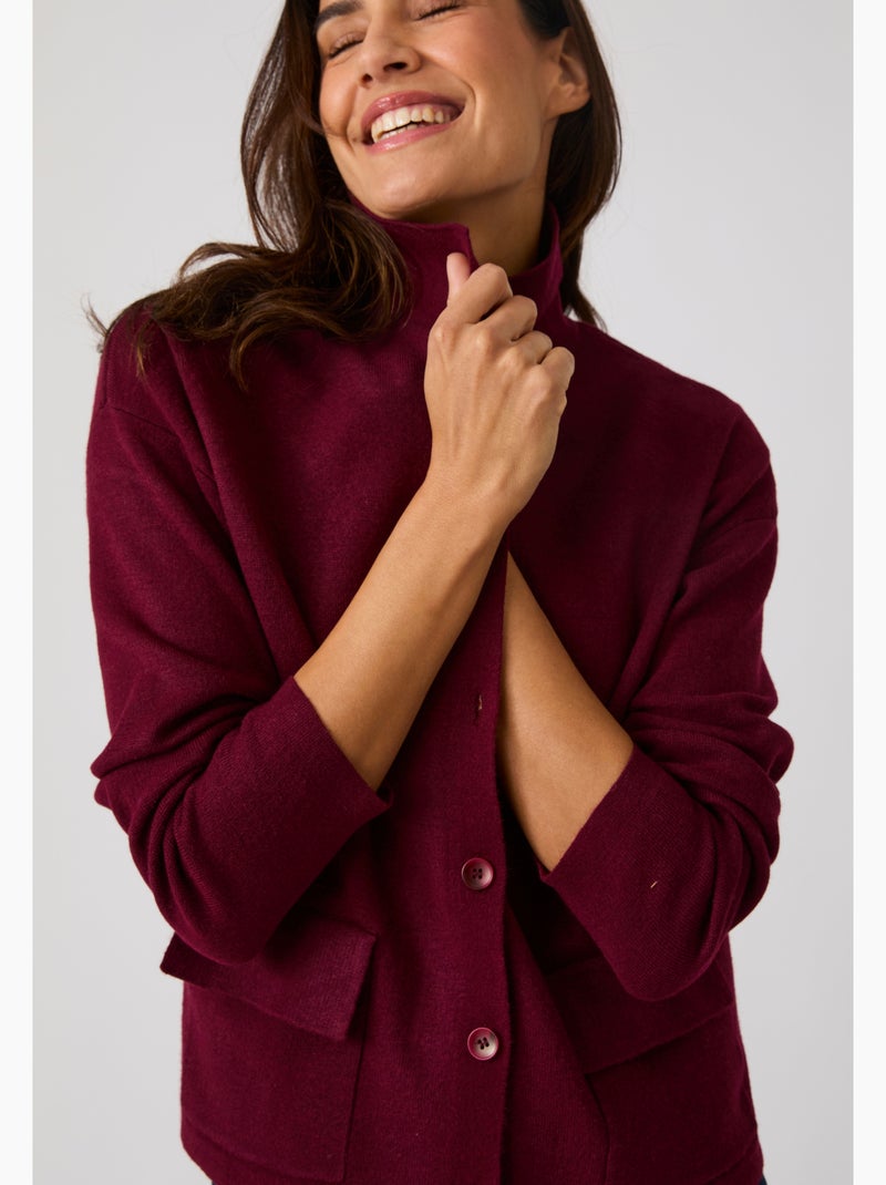 Cardigan col polo Thermolactyl - Damart Rouge - Kiabi