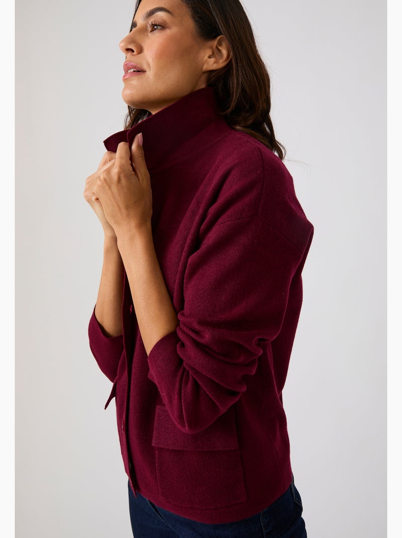 Cardigan col polo Thermolactyl - Damart Rouge - Kiabi