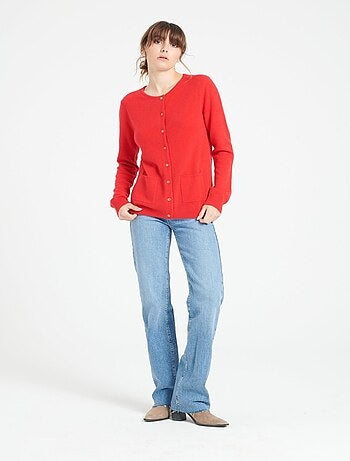 Cardigan col rond en cachemire LILLY 4A