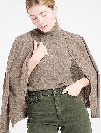 Cardigan col rond en cachemire LILLY 4A