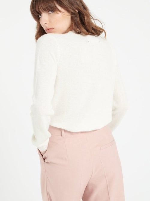 Cardigan col rond femme 100% cachemire - LILLY 4A - Kiabi