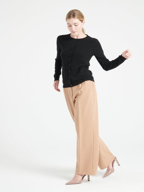 Cardigan col rond femme 100% cachemire - LILLY 4A - Kiabi