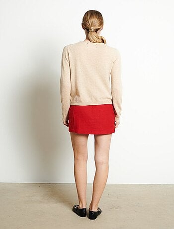 Cardigan col rond femme 100% cachemire - LILLY 4B