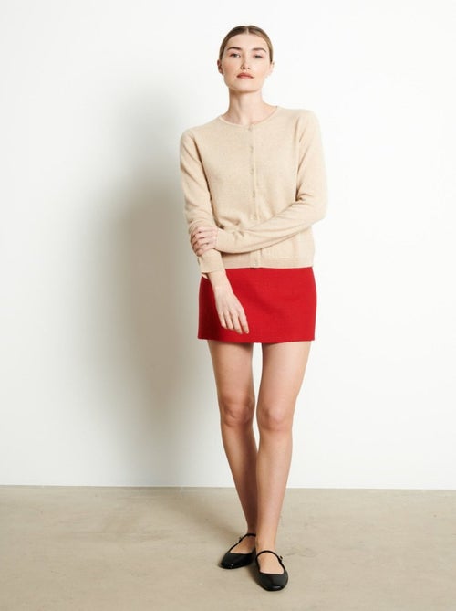 Cardigan col rond femme 100% cachemire - lilly 4b - Kiabi