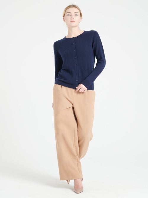 Cardigan col rond femme 100% cachemire - lilly 4b - Kiabi Cardigan col rond femme 100% cachemire - lilly 4b - Kiabi