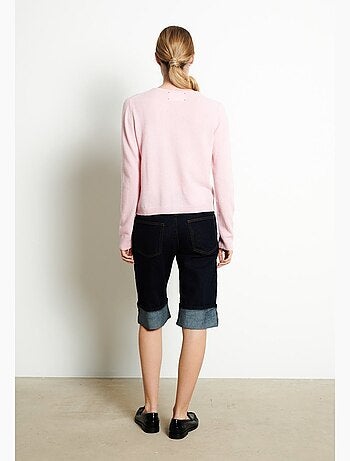 Cardigan col rond femme 100% cachemire - LILLY 4B