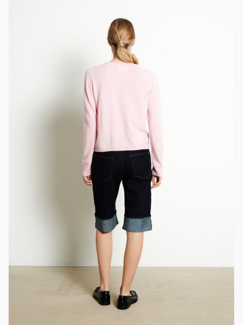 Cardigan col rond femme 100% cachemire - LILLY 4B - Kiabi