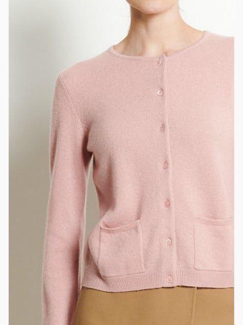 Cardigan col rond femme 100% cachemire - LILLY 4B - Kiabi