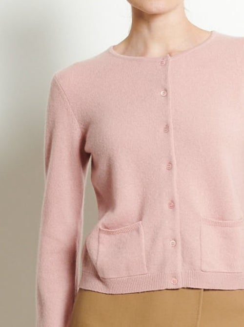 Cardigan col rond femme 100% cachemire - LILLY 4B - Kiabi