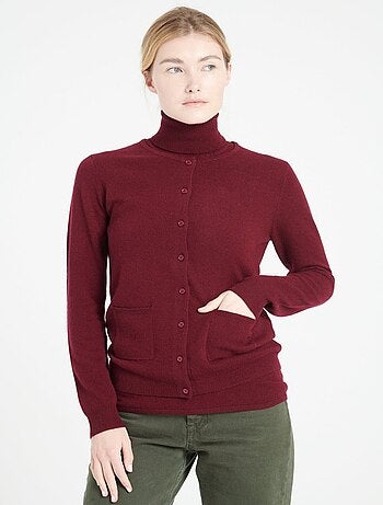 Cardigan col rond femme en cachemire - LILLY 4A