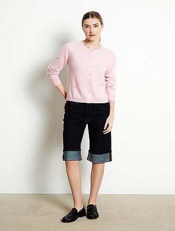 Cardigan col rond femme en cachemire - LILLY 4B