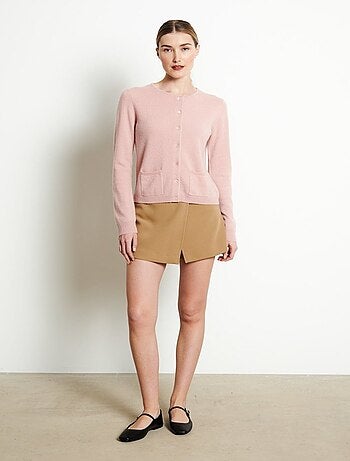 Cardigan col rond femme en cachemire - LILLY 4B