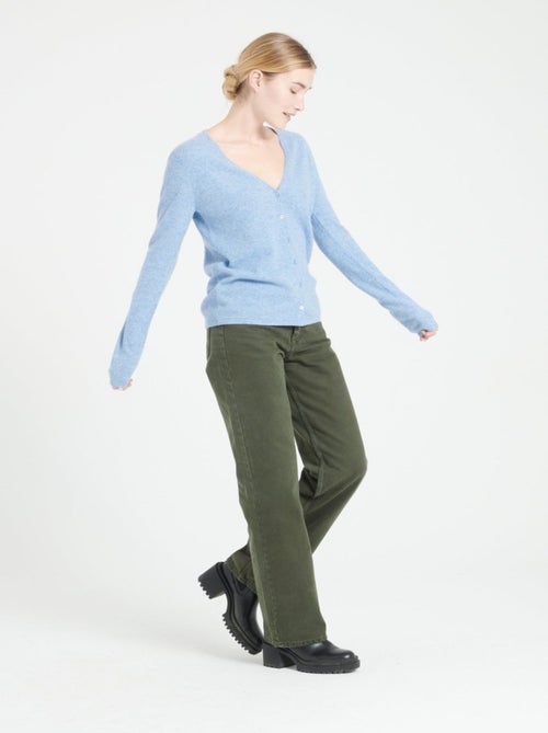 Cardigan col V femme 100% cachemire - LILLY 7A - Kiabi