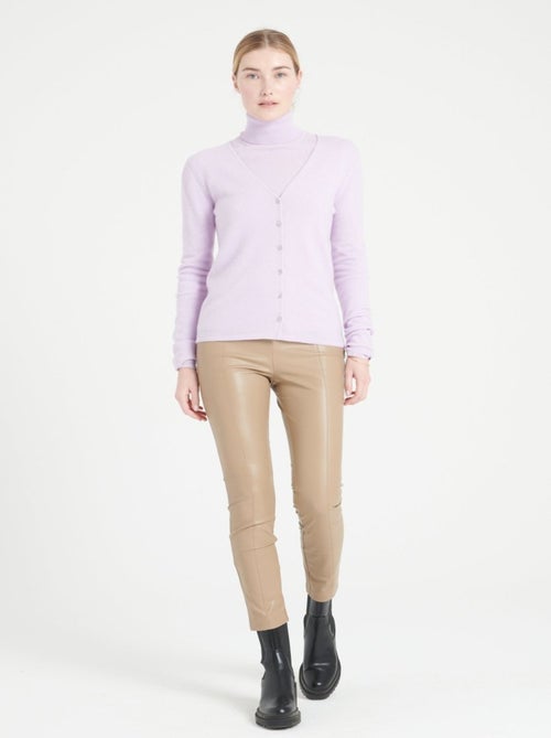 Cardigan col V femme 100% cachemire - LILLY 7A - Kiabi