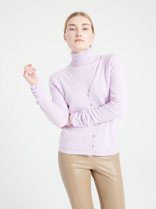 Cardigan col V femme 100% cachemire - LILLY 7A - Kiabi