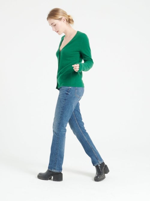 Cardigan col V femme 100% cachemire - LILLY 7A - Kiabi