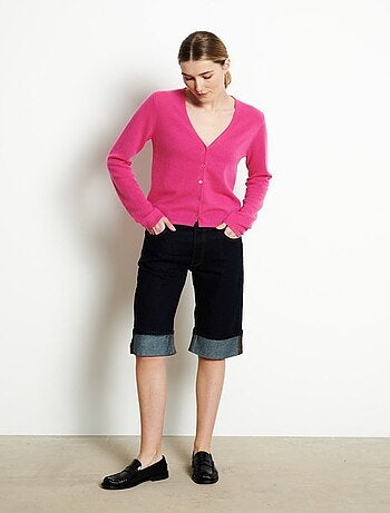Cardigan col V femme 100% cachemire - LILLY 7B