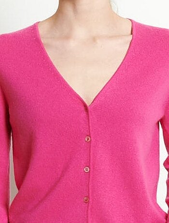 Cardigan col V femme 100% cachemire - LILLY 7B