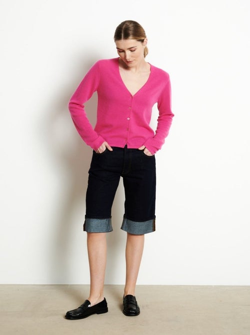 Cardigan col V femme 100% cachemire - LILLY 7B - Kiabi