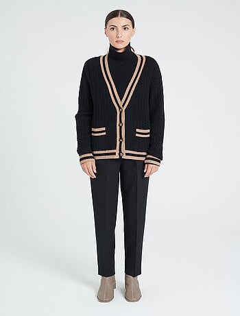 Cardigan col V femme 100% cachemire 4 fils - ZAYA 2
