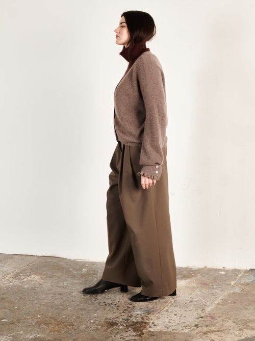 Cardigan col V femme 100% cachemire & laine - KELLY 28 - Kiabi