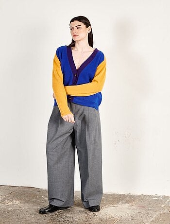 Cardigan col V femme en cachemire 4 fils - ZAYA 16