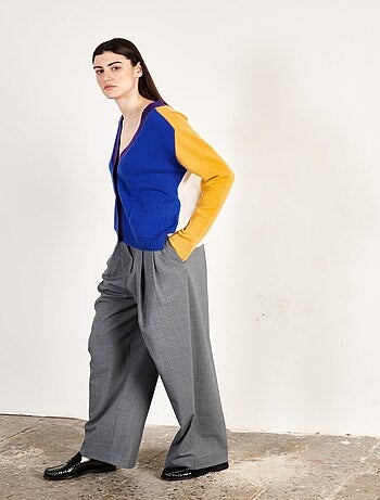 Cardigan col V femme en cachemire 4 fils - ZAYA 16