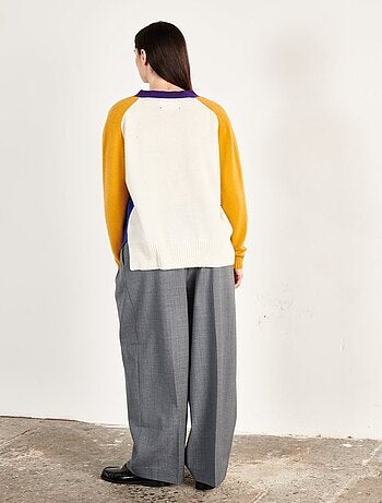 Cardigan col V femme en cachemire 4 fils - ZAYA 16