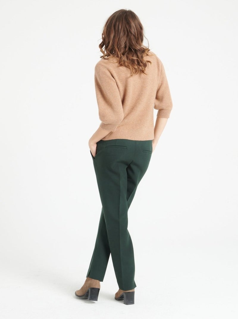 Cardigan col V manches courtes femme 100% cachemire - MIA 13 Camel - Kiabi