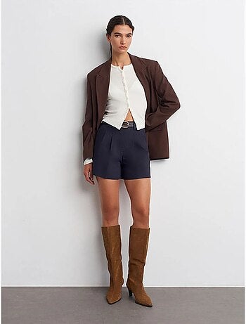 Cardigan côtelé boutonné dilvin