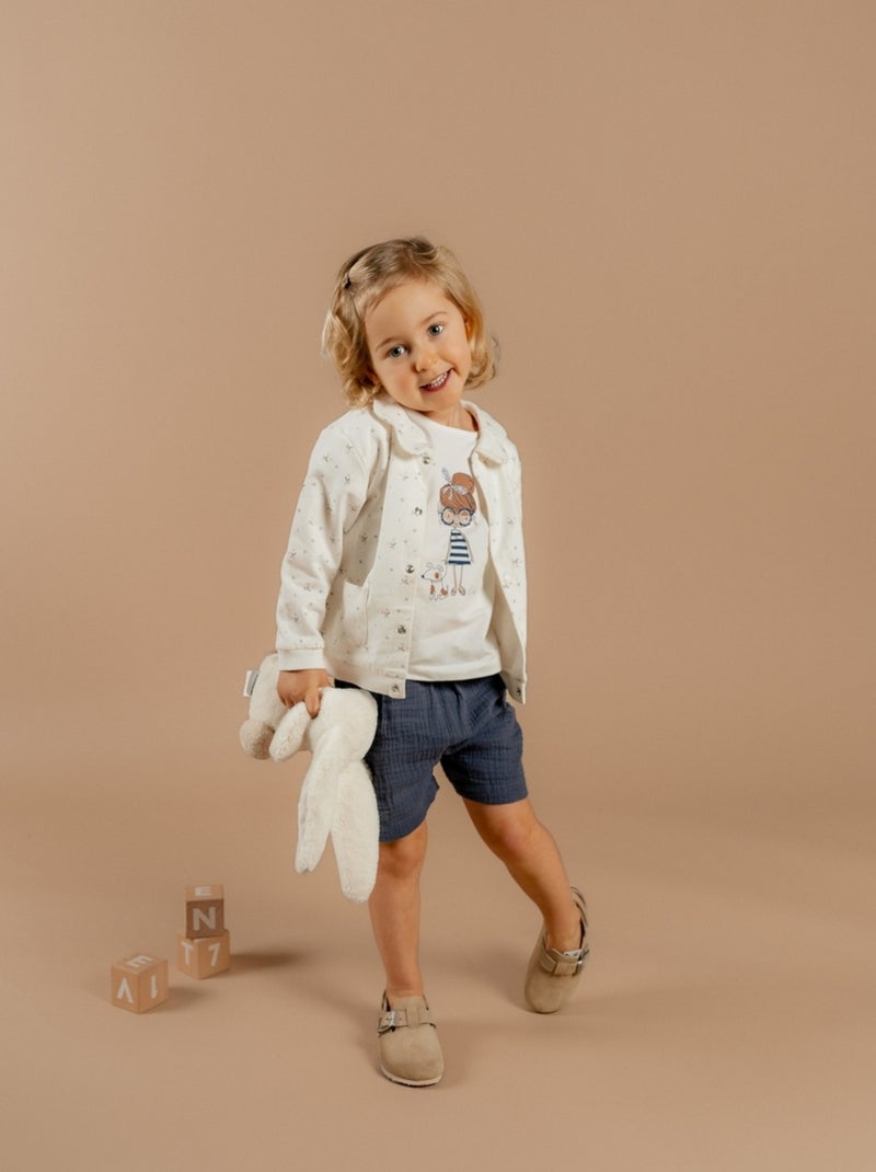 Cardigan, Coton Noukie's Blanc - Kiabi