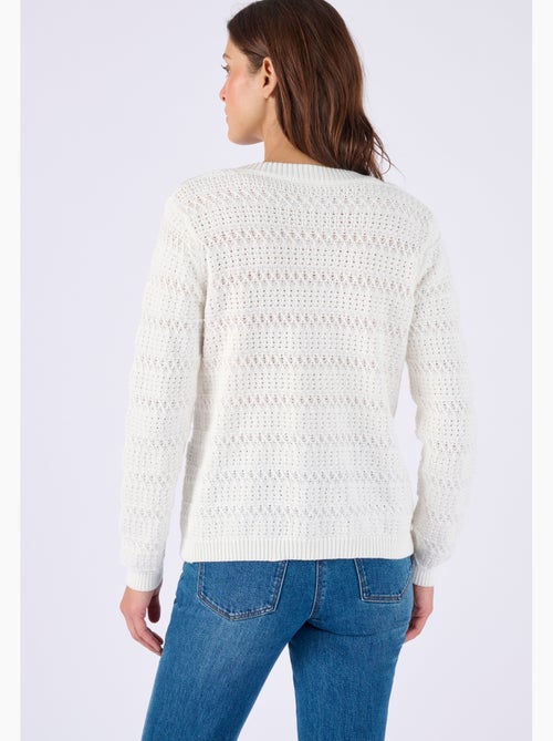Cardigan court jeu de maille - Damart - Kiabi