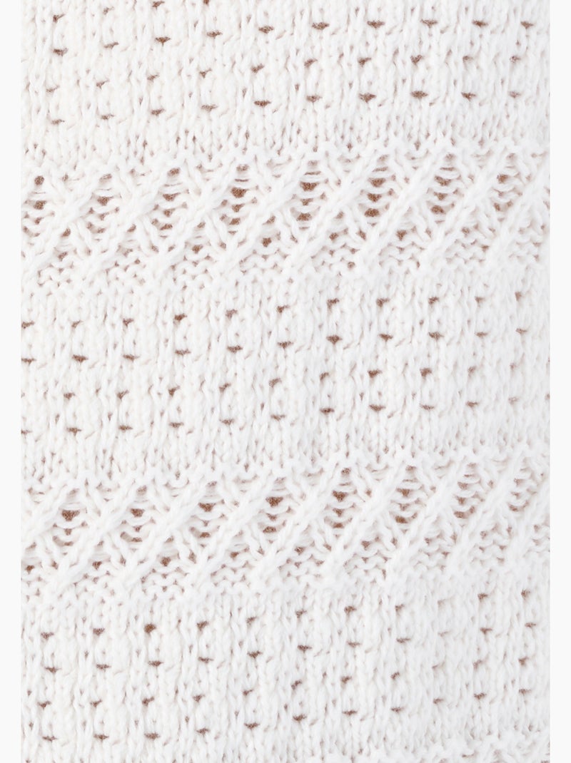 Cardigan court jeu de maille - Damart Blanc - Kiabi