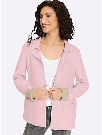 Cardigan deux coloris tendance - taille standard - helline