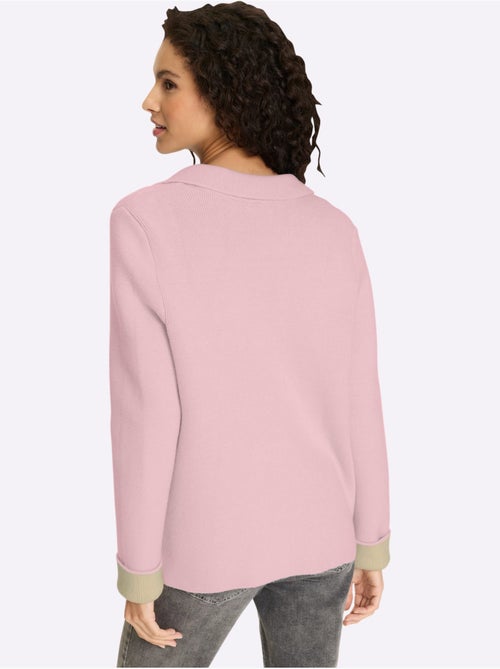 Cardigan Deux Coloris Tendance - Taille Standard - Helline - Kiabi Cardigan Deux Coloris Tendance - Taille Standard - Helline - Kiabi