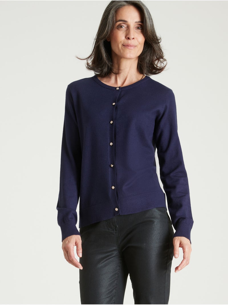 Cardigan élégant - DAXON Bleu marine - Kiabi